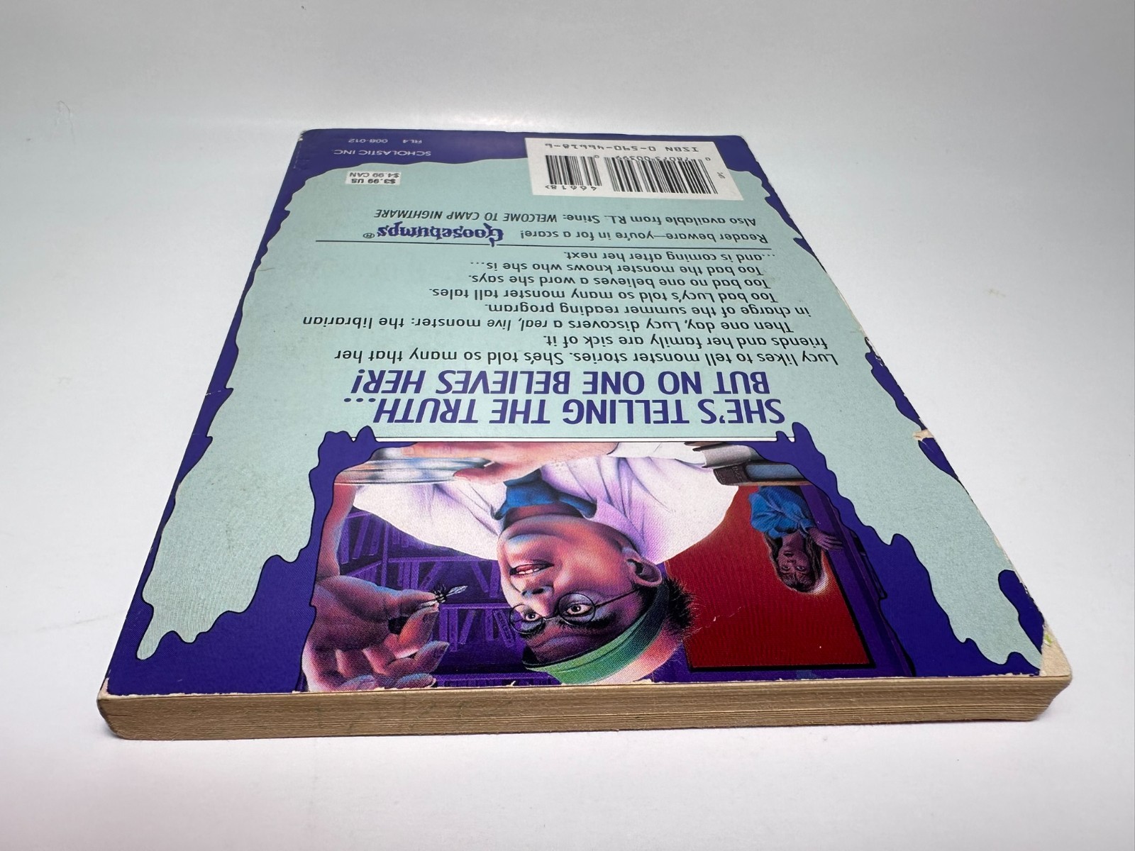 26th Print #8 The Girl Who Cried Monster Goosebumps Original Stine BARGAIN BIN