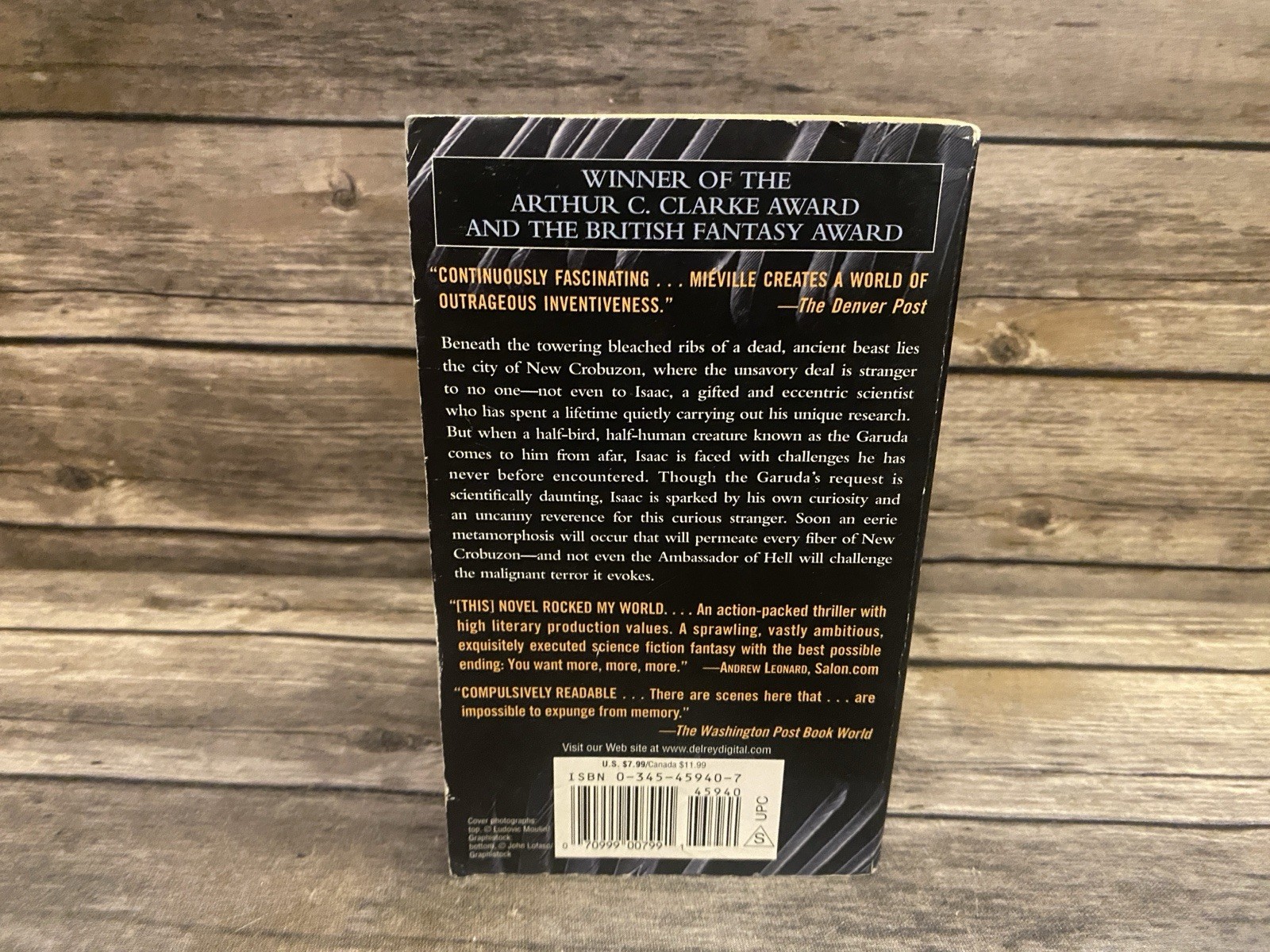 Perdido Street Station China Miéville 1st Edition Print US 2003 Mass Paperback