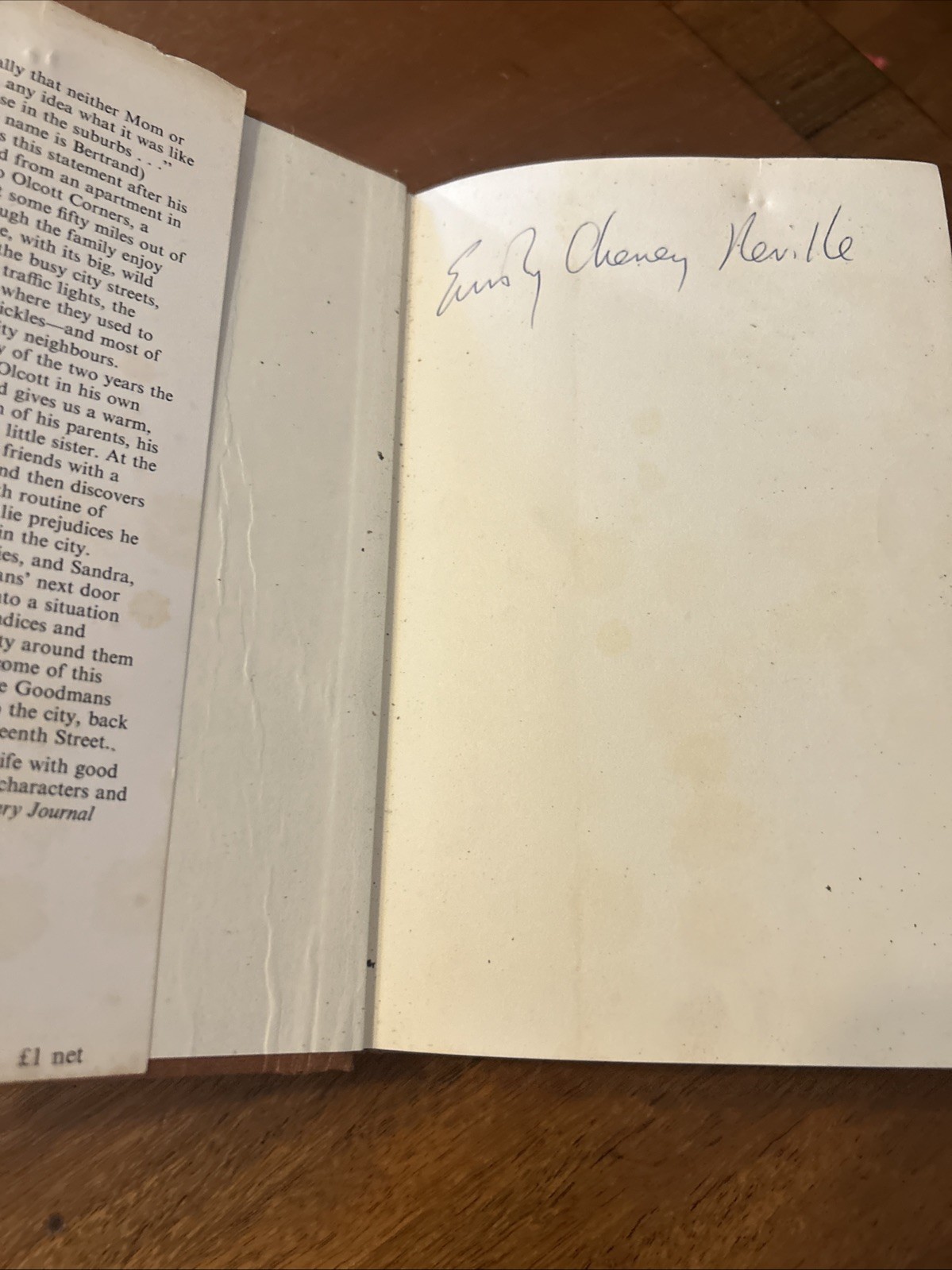 SIGNED Berries Goodman by Emily Cheney Neville 1965 HCDJ 1st Ed VG