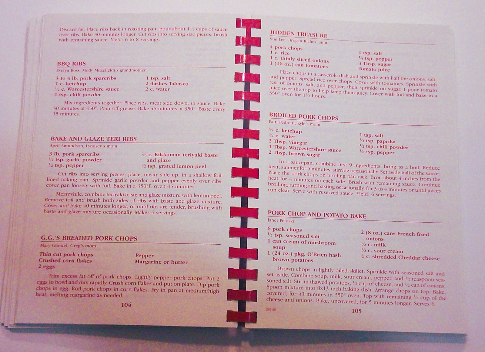 1998 Northern Hills Elementary School Family Favorite Cookbook 232 pages