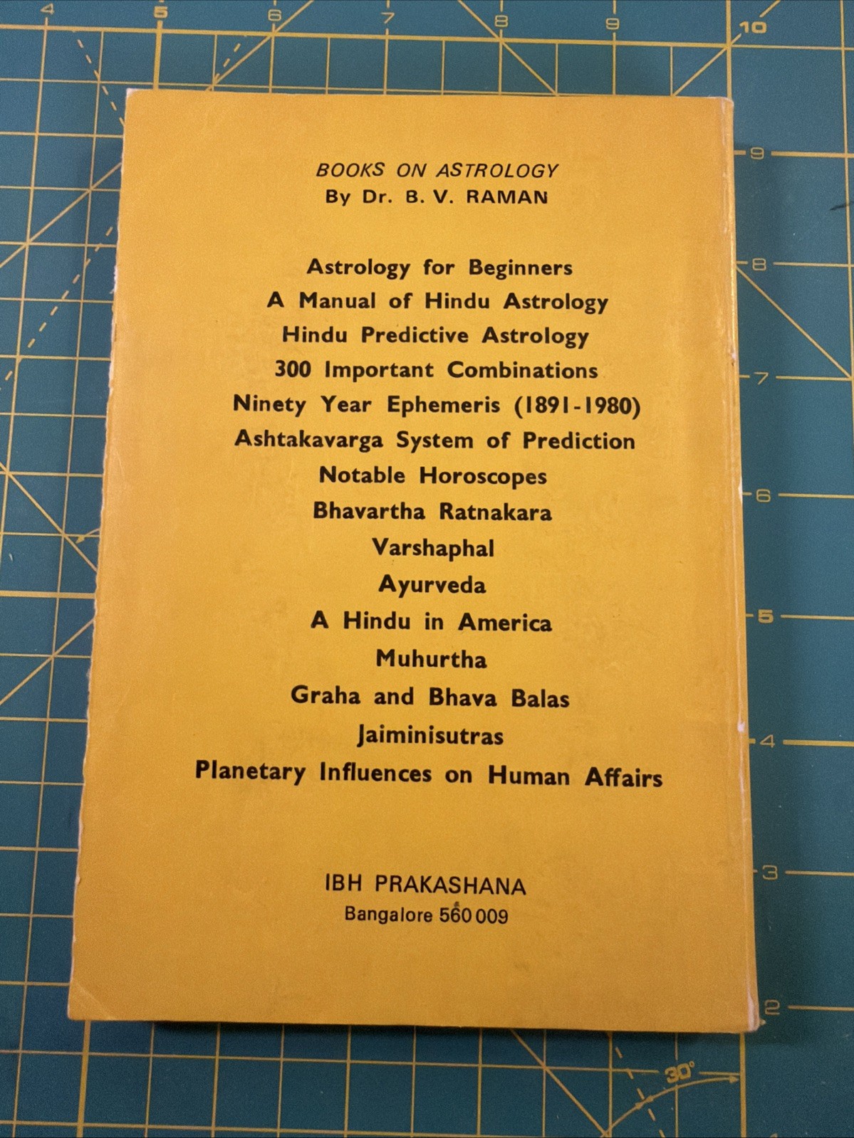 Prasna Tantra Horary Astrology B V Raman 1980 Jyotish PB Book