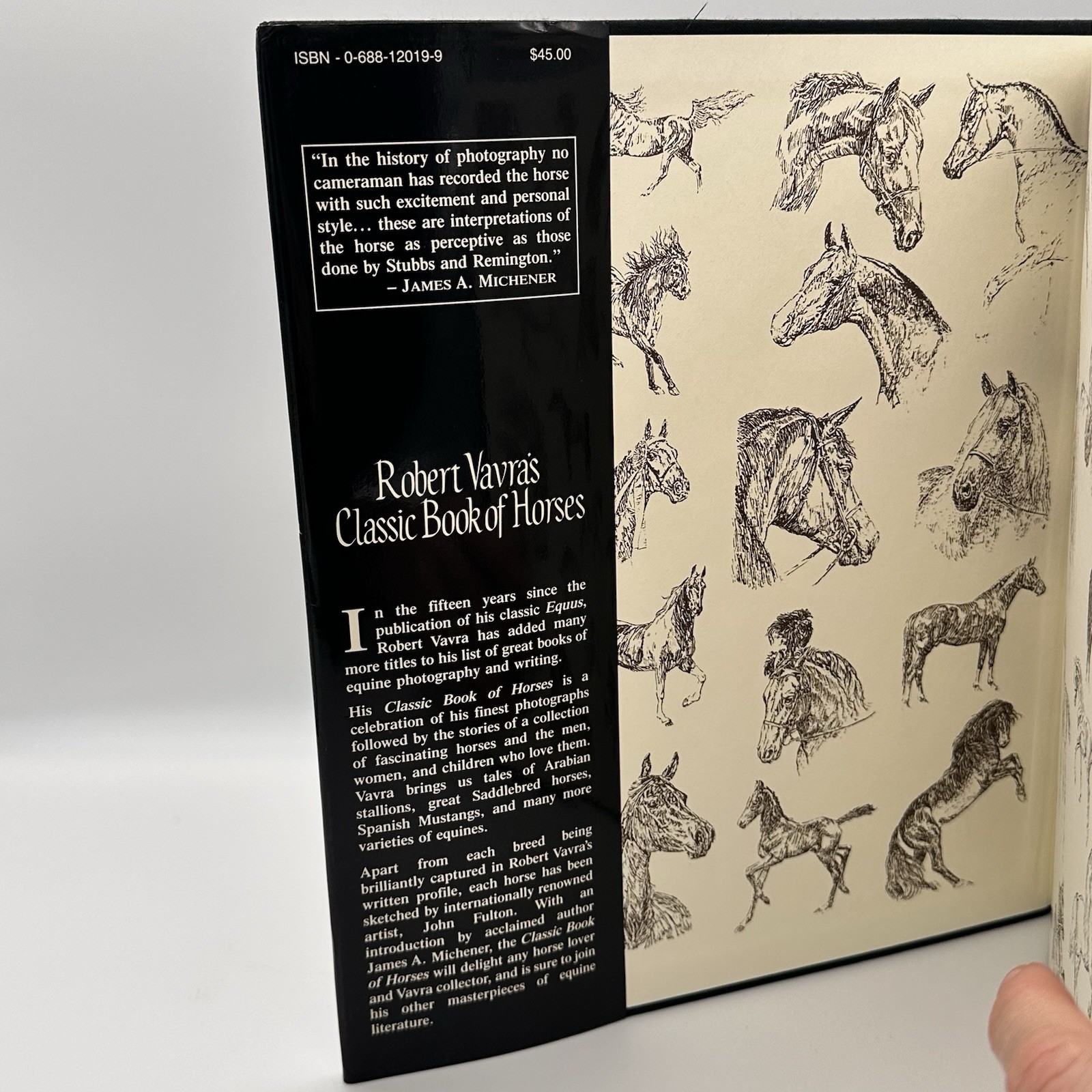 Classic Book of Horses Robert Vavra’s 1st Edition 1992 Hardcover DJ 359 Pages.