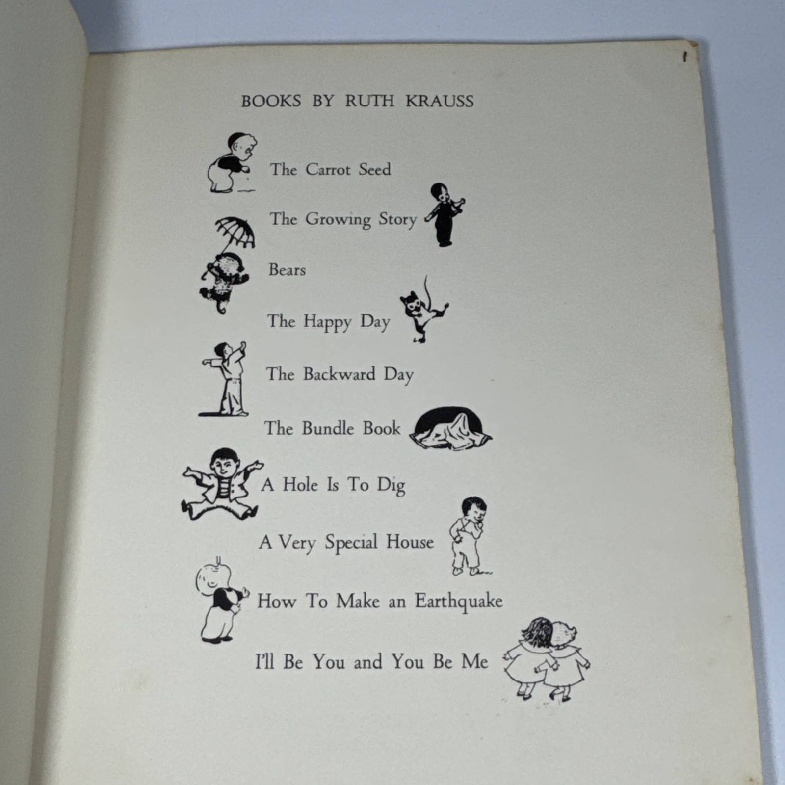 I’ll Be You and You Be Me Ruth Krauss Maurice Sendak 1973 Paperback Vintage