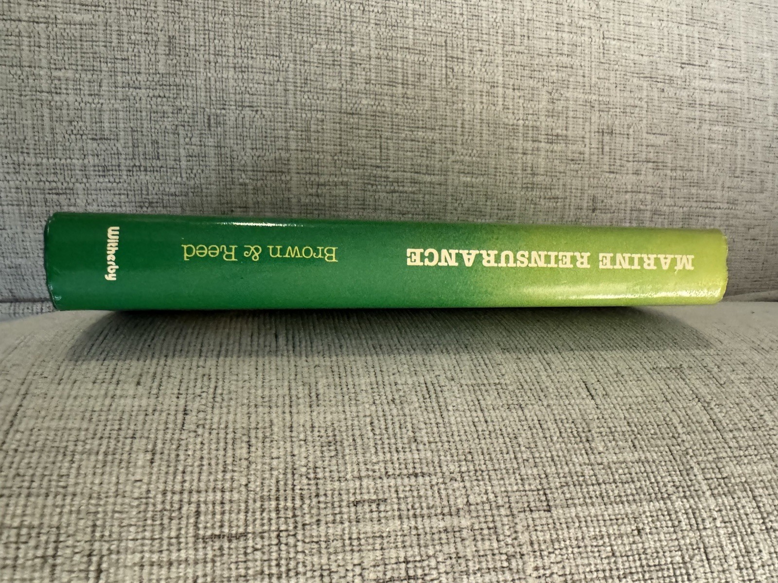 Marine Reinsurance 1981 1st Ed Robert Brown Peter Reed Hardcover Insurance