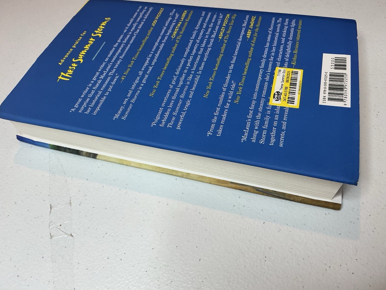 THESE SUMMER STORMS : A Novel by Sarah MacLean Hardcover BOTM July 2025