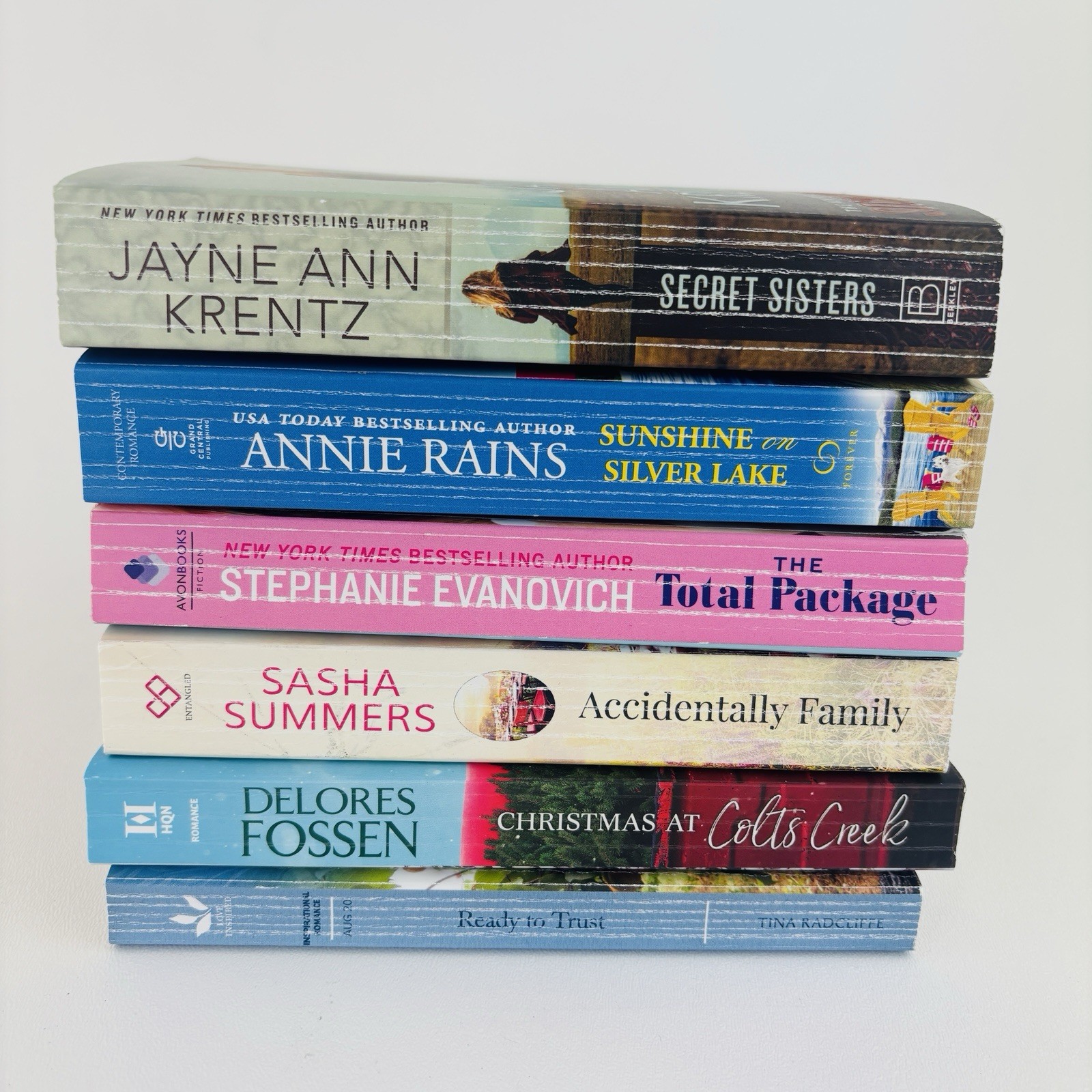 Lot of 6 Mixed Authors and Mixed Titles Variety Paperback Lot Romance Books