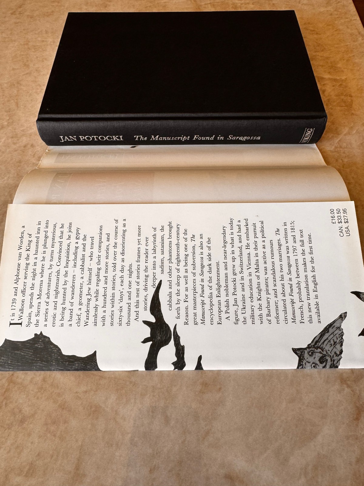 Manuscript Found in Saragossa by Jan Potocki (1995, Hardcover)