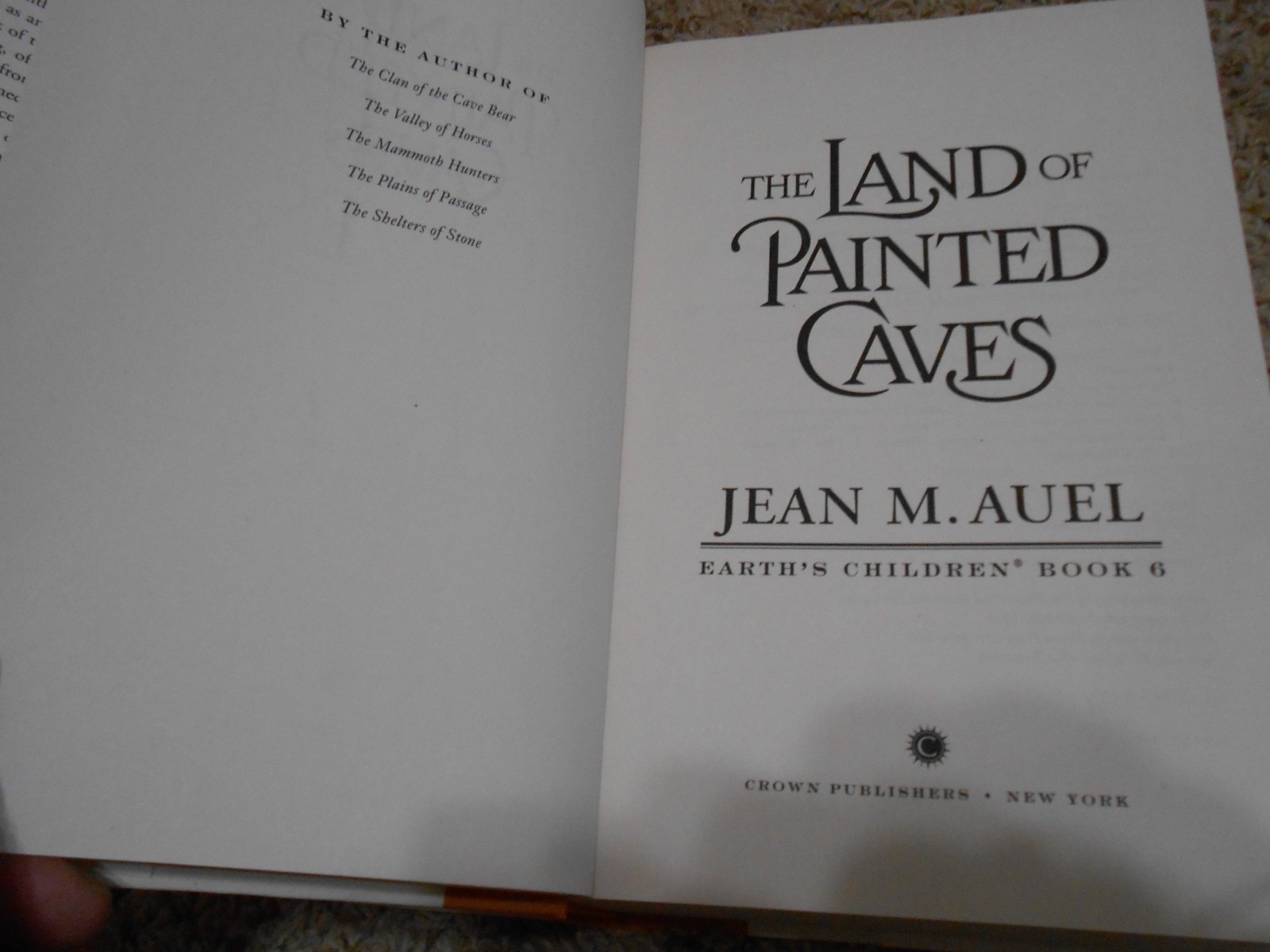 Jean M Auel EARTH’S CHILDREN 6 Vol Set 1 ex-lib 4-1st/1st – HC/DJ VGC