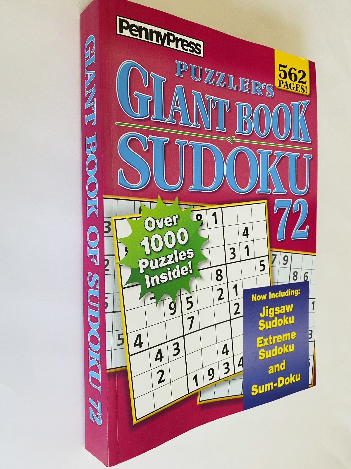 Puzzler’s Giant Book of Sudoku Penny Press Volume 72 562 pages full size adults