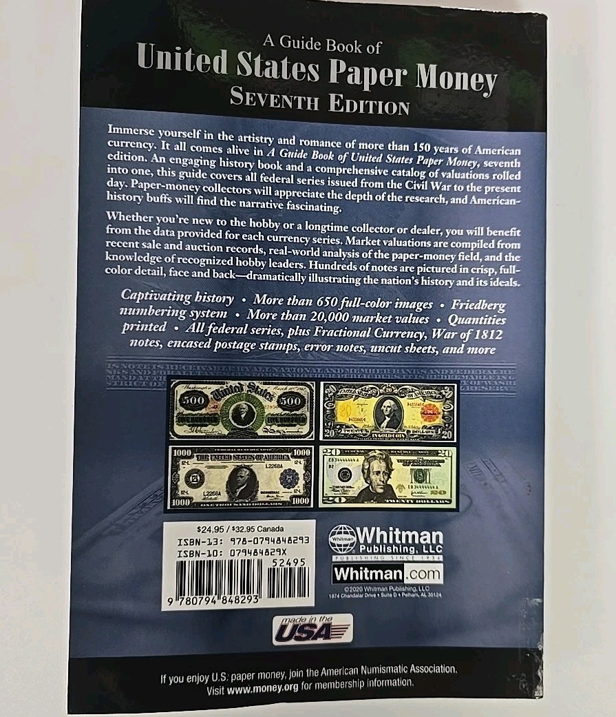 Guide Book of United States Paper Money by Arthur L. Friedberg