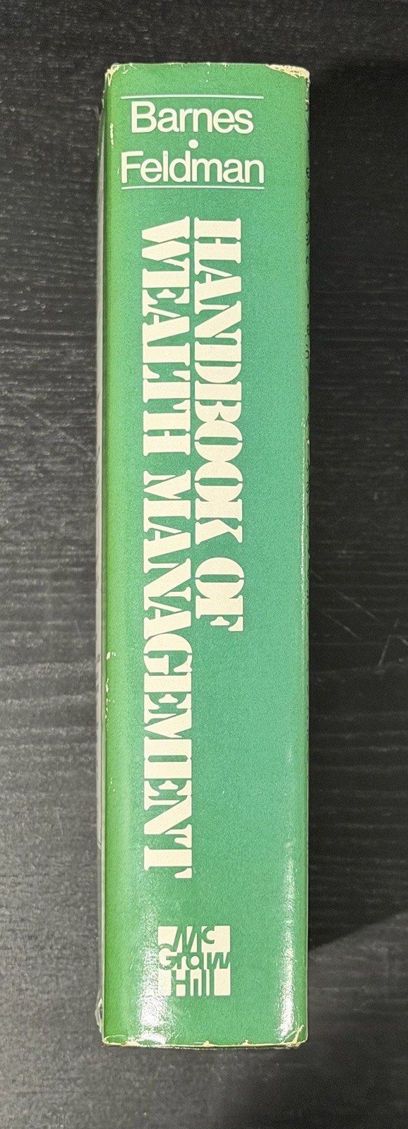HANDBOOK OF WEALTH MANAGEMENT By Leo Barnes & Stephen Feldman – Hardcover Bo5