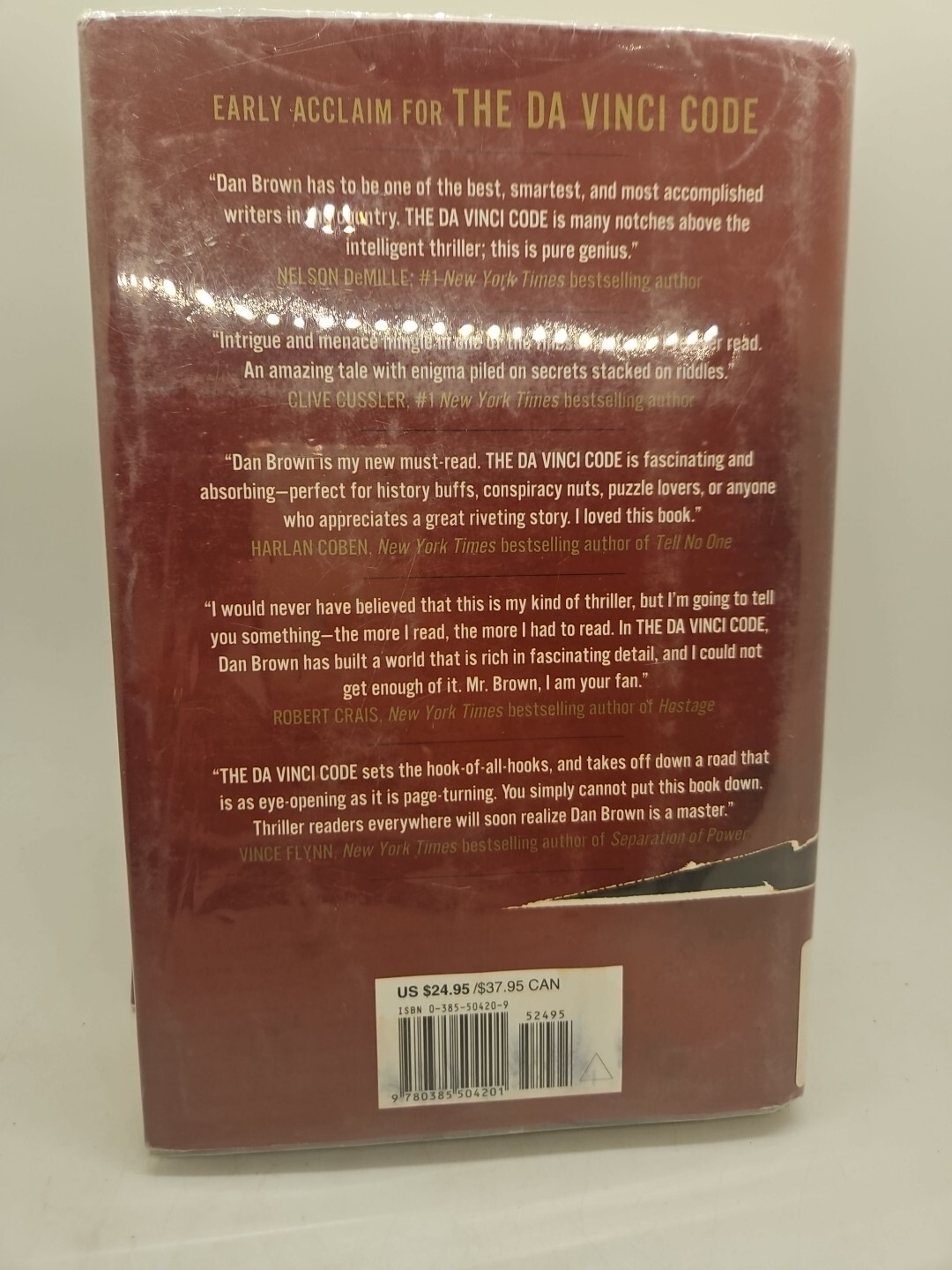 Robert Langdon Ser.: The Da Vinci Code: A Novel by Dan Brown (2003, HC) 1st Edit