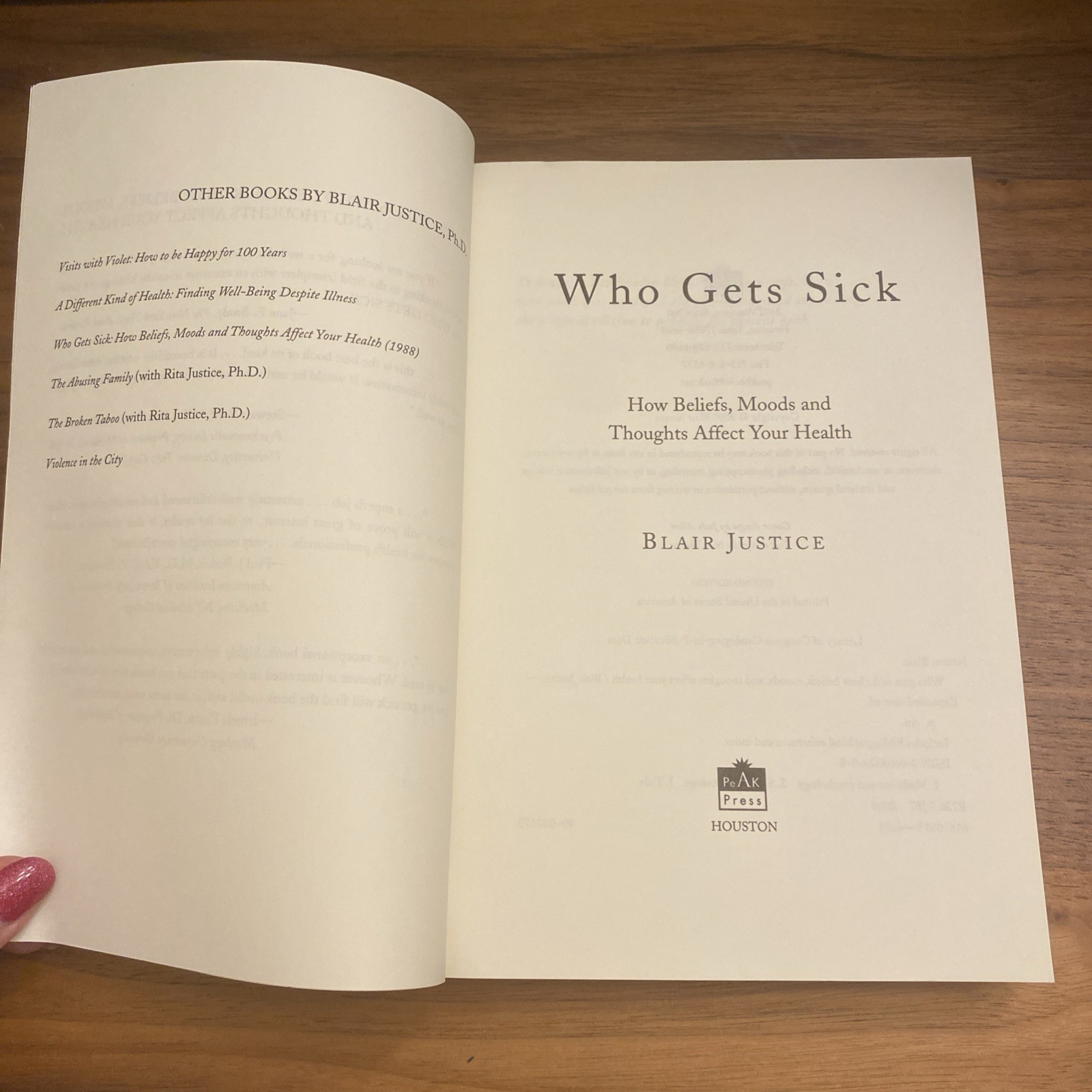 Who Gets Sick: How Beliefs, M – GOOD