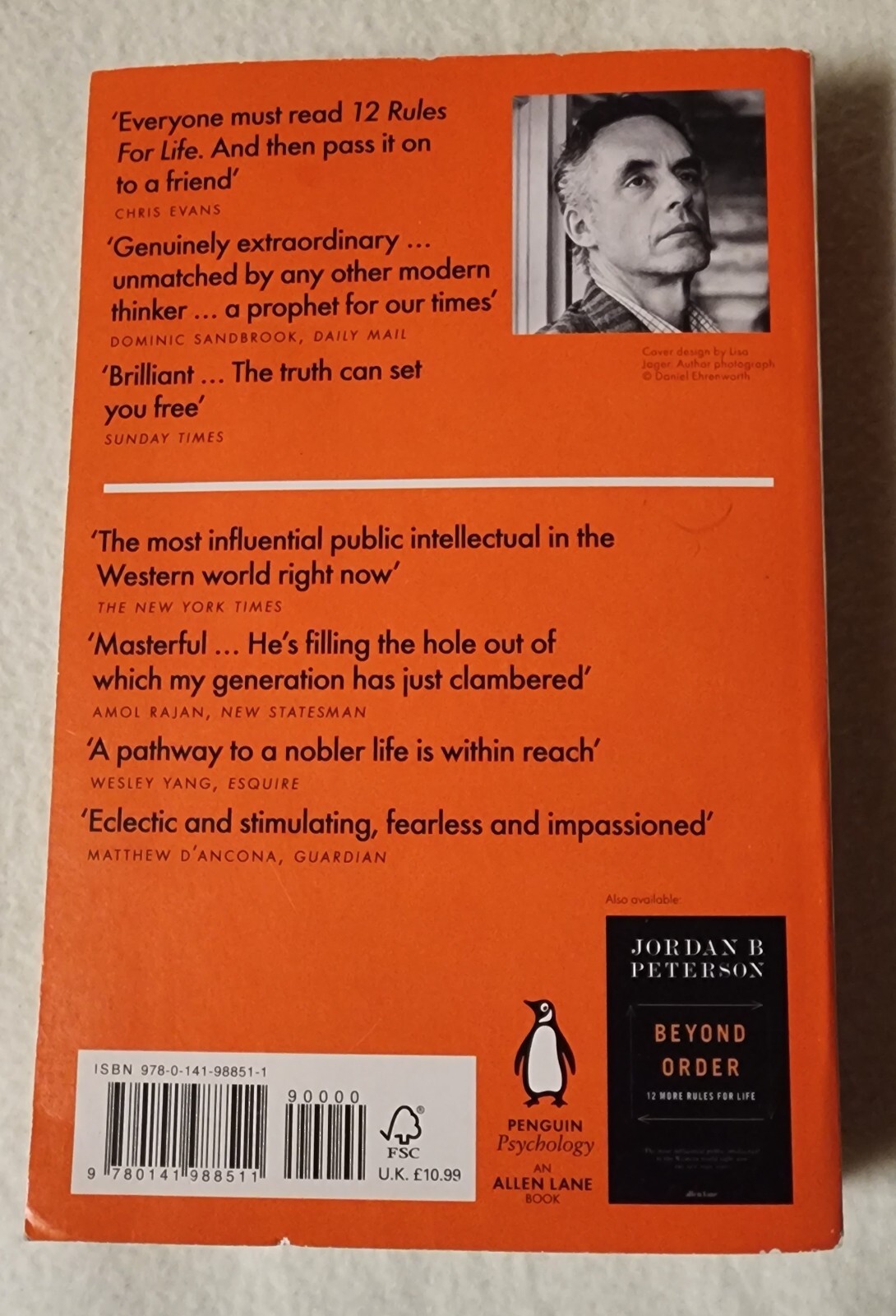 Twelve 12 Rules for Life An Antidote to Chaos 2019 Paperback Jordan B Peterson