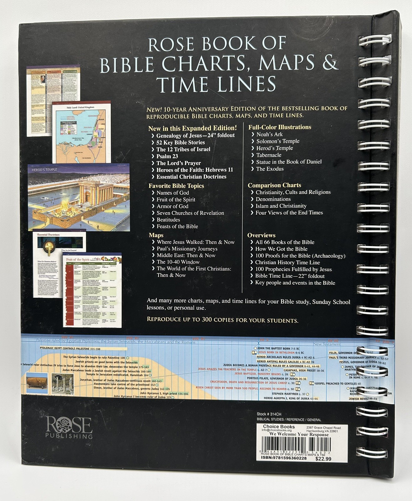Rose Book of Bible Charts, Maps & Timelines 10th Anniversary Expanded Edition