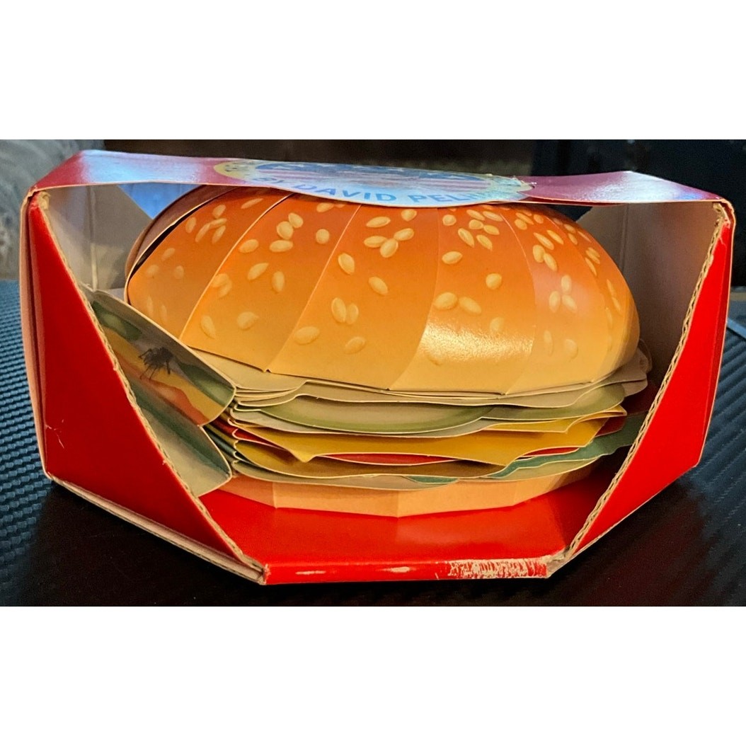 The Sensational Samburger by David Pelham 1995 Pop-Up Book Bug Worms Gross