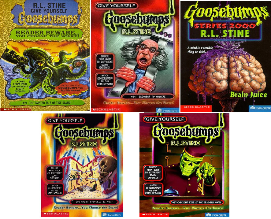 R.L STINE 5 book set : goosebump series # 21, 34, 12, 27, 39 paperback