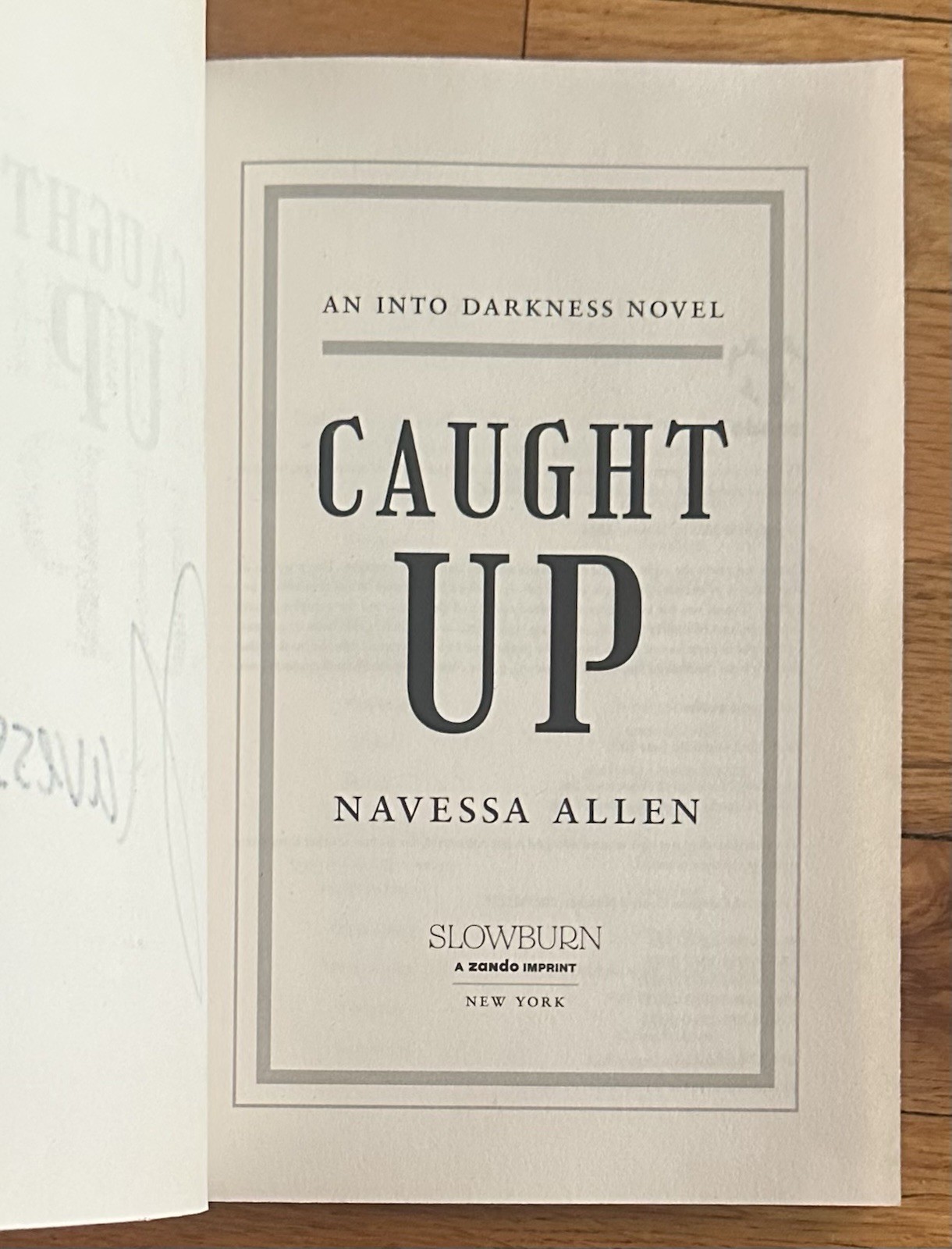 Navessa Allen SIGNED Caught Up B&N Special Edition Sprayed Edges SIGNED NEW!