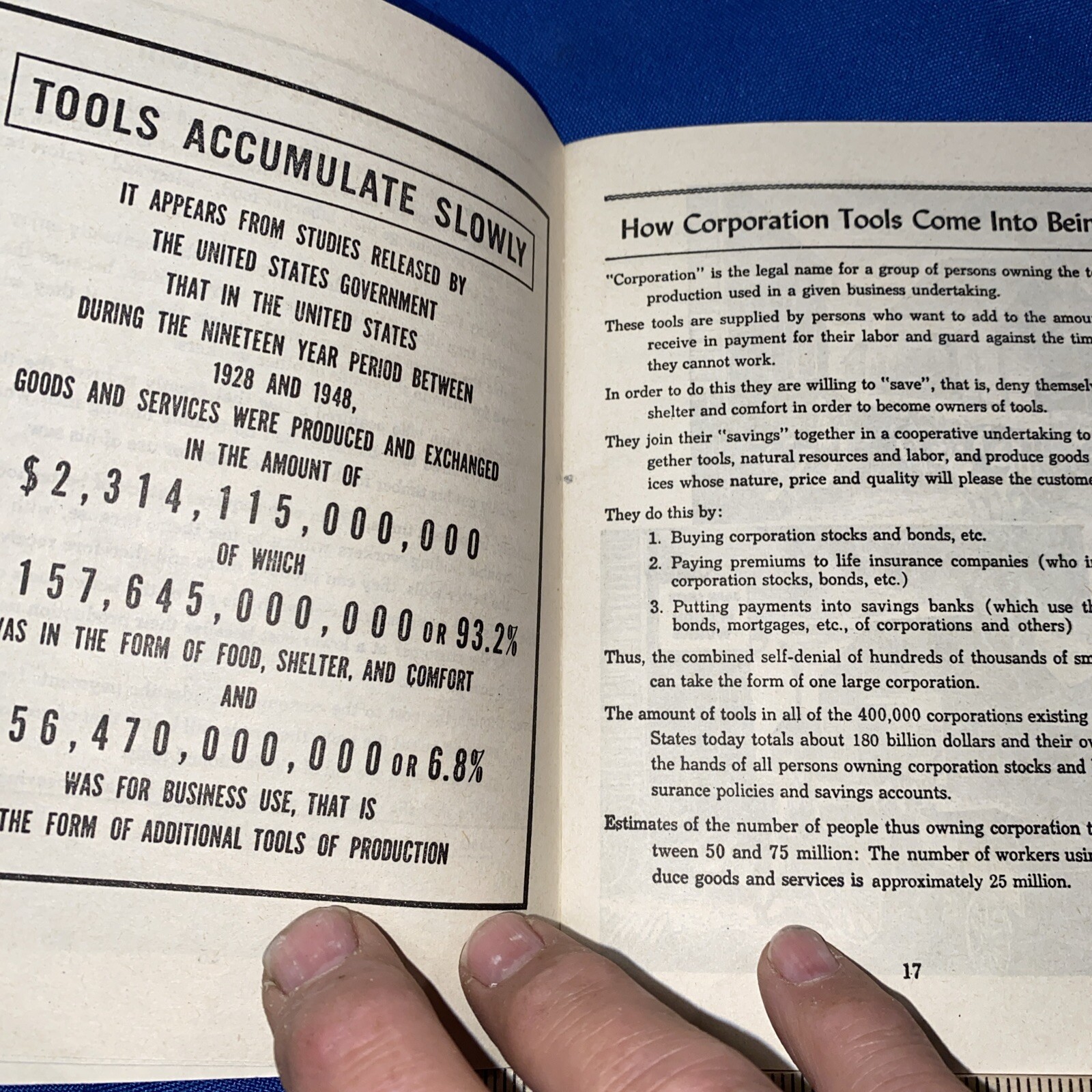 1949 HOW WE LIVE A SIMPLE DISSECTION OF THE ECONOMIC BODY FRED CLARK 47 Pages