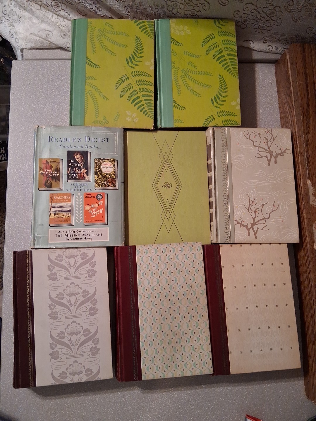 Readers Digest Condensed Lot of 8 Books HC Multicolor 1950’s 50’s