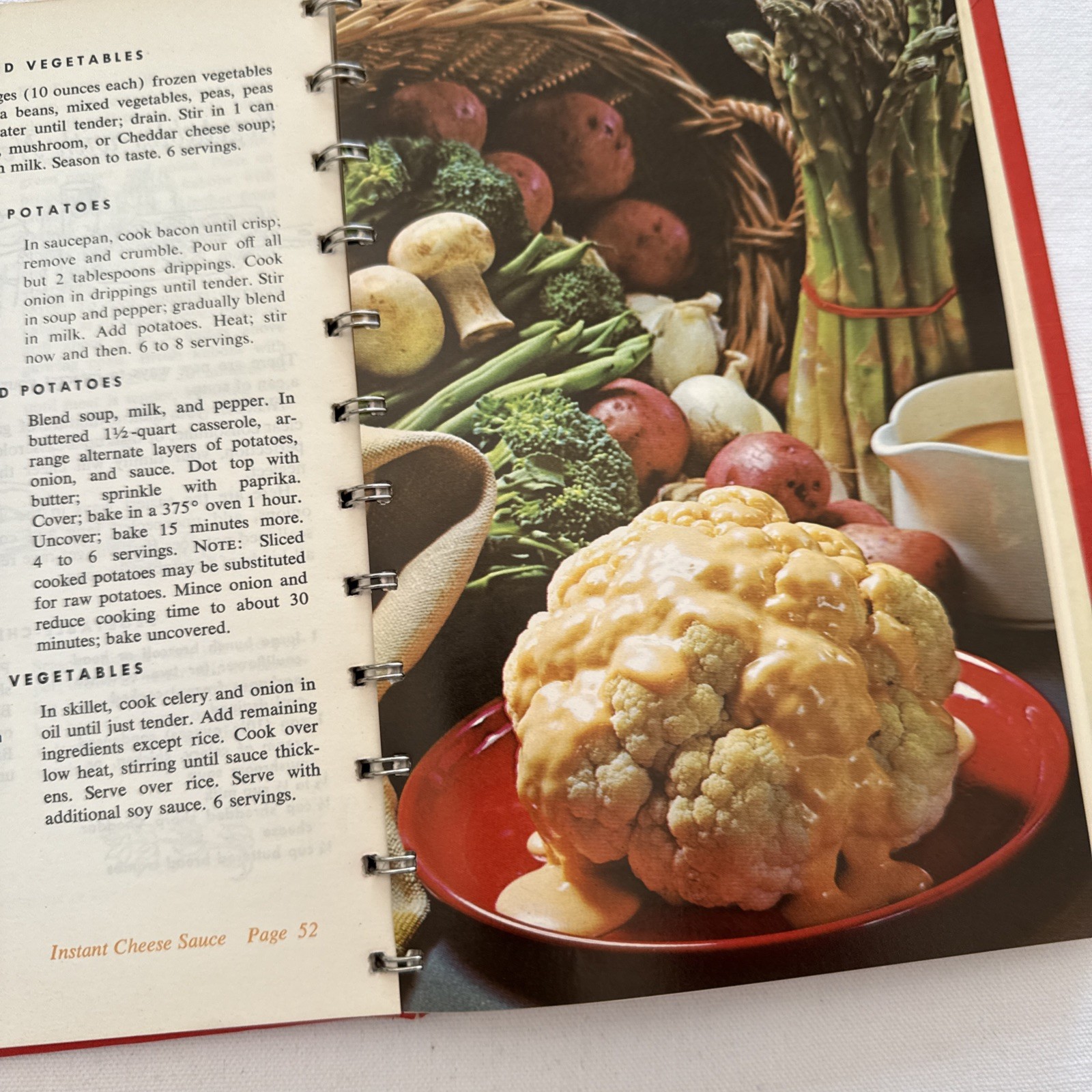 Vintage 1972 A Campbell Cookbook Cooking With Soup Spiral Bound Hardcover