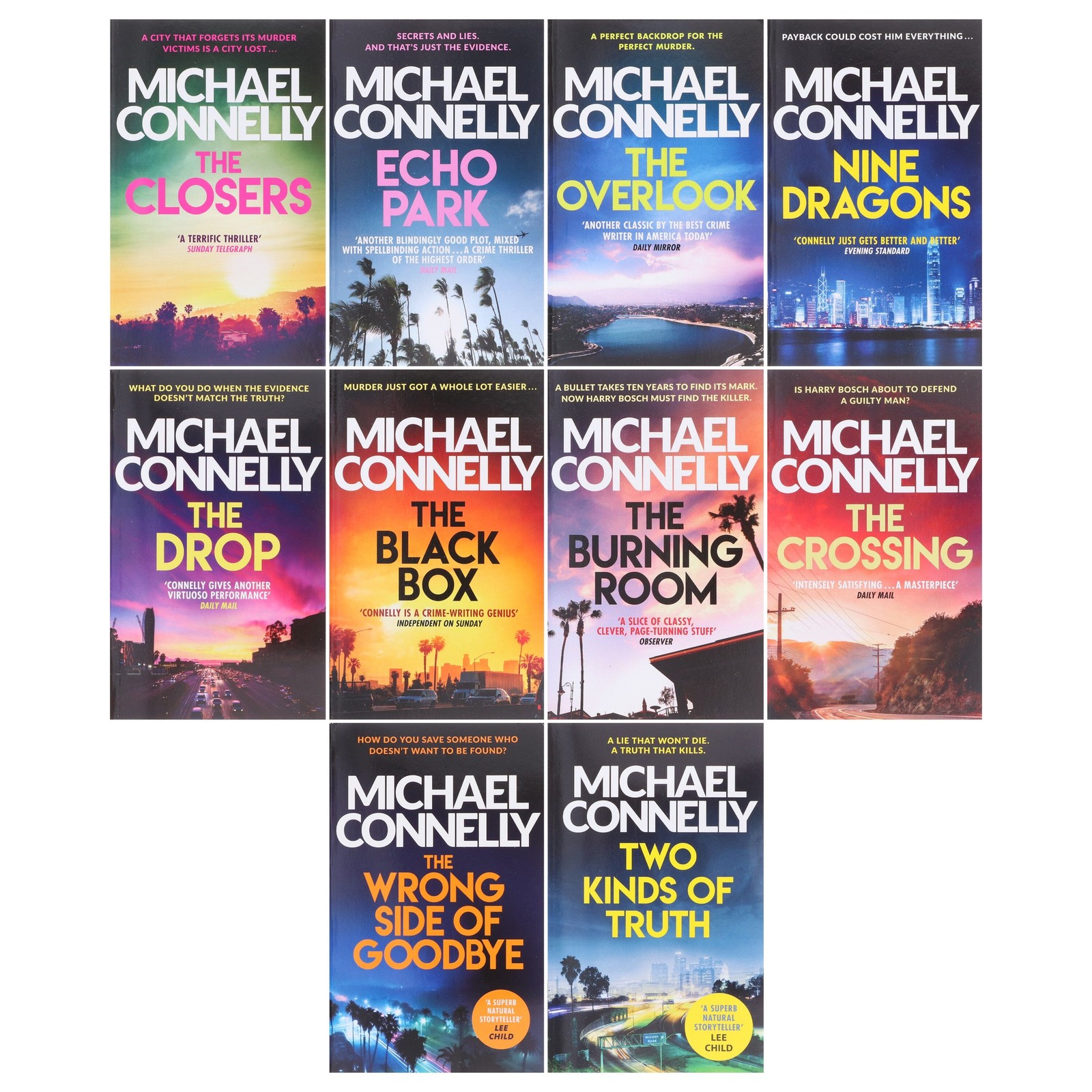 Harry Bosch Series (Book 11-20) 10 Books Collection Set – Fiction – Paperback