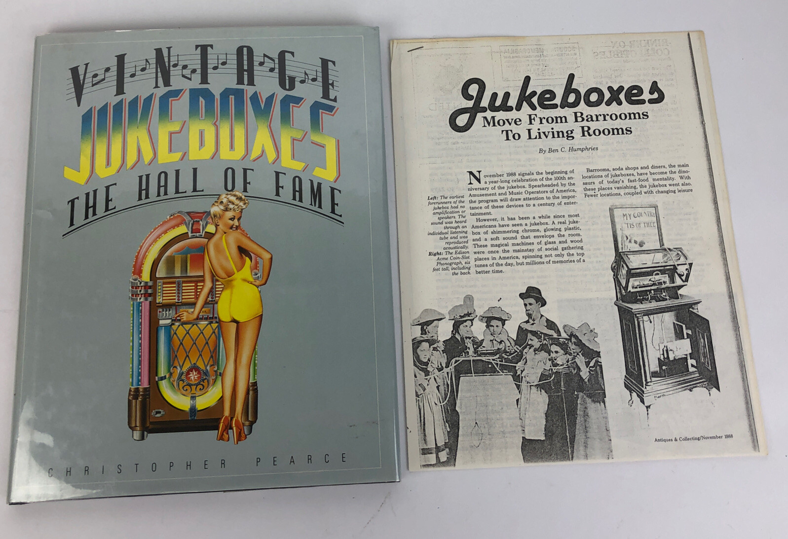 VINTAGE JUKEBOXES THE HALL OF FAME CHRISTOPHER PEARCE HARDBOUND 125 PAGES + More