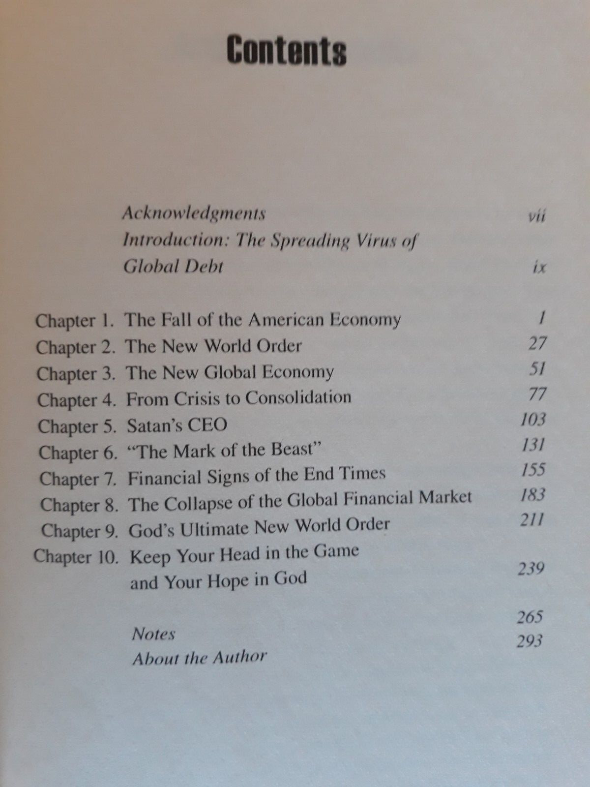 THE COMING ECONOMIC ARMAGEDDON, prophecy (2010 HC) by Dr. David Jeremiah