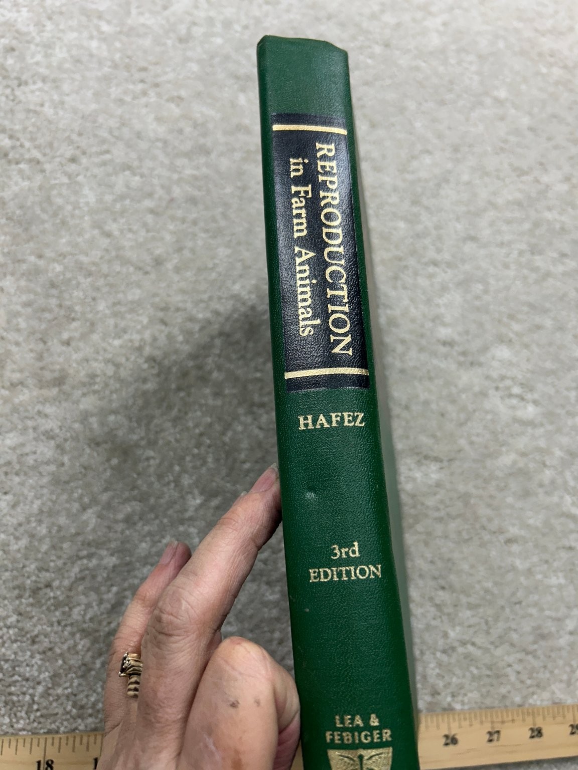 Reproduction in Farm Animals Hafez 1974 Third Edition Veterinary Science Lea &