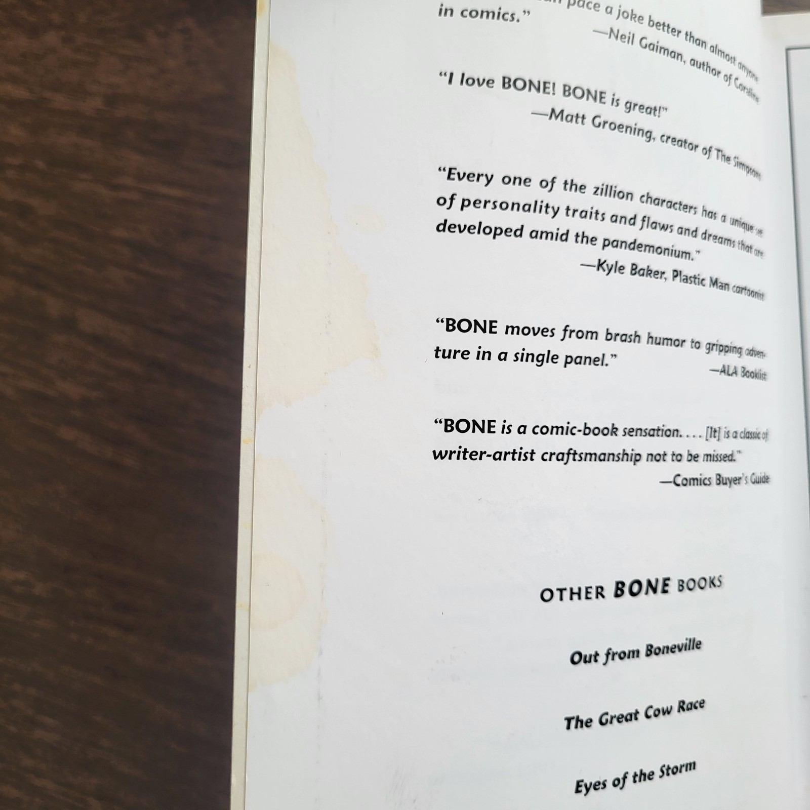 Bone by Jeff Smith Series Books 1-9