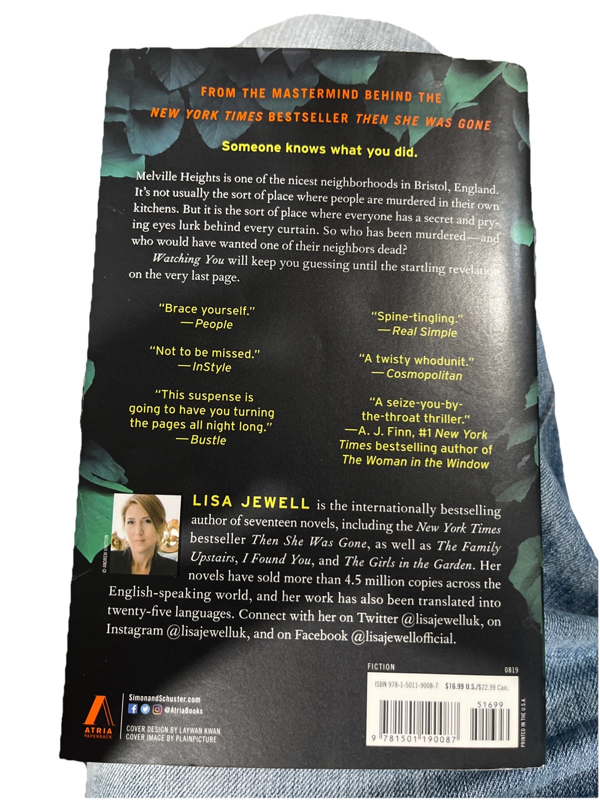 Watching You : A Novel by Lisa Jewell (2019, Trade Paperback)