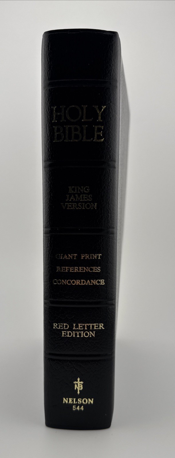 Nelson Giant Print Bible KJV Bonded Leather (Open Box) 544 Black -SHIPS FREE!