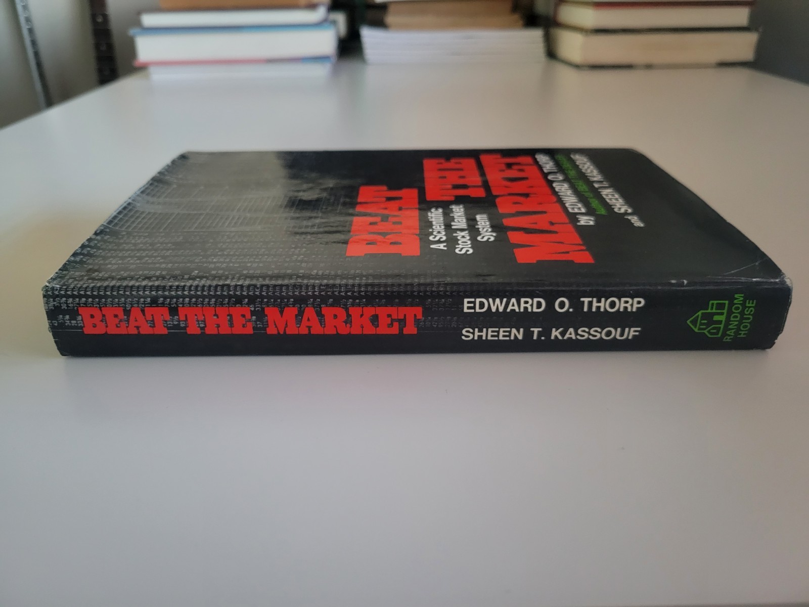 1967 BEAT THE MARKET HARDCOVER SCIENTIFIC STOCK MARKET SYSTEM EDWARD O. THORP HC