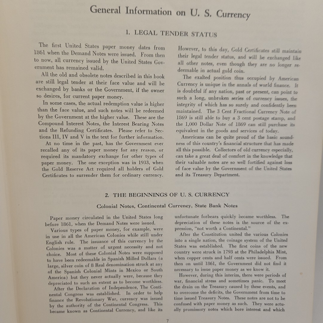 Paper Money Of The United States Robert Friedberg 1964 Fifth Ed