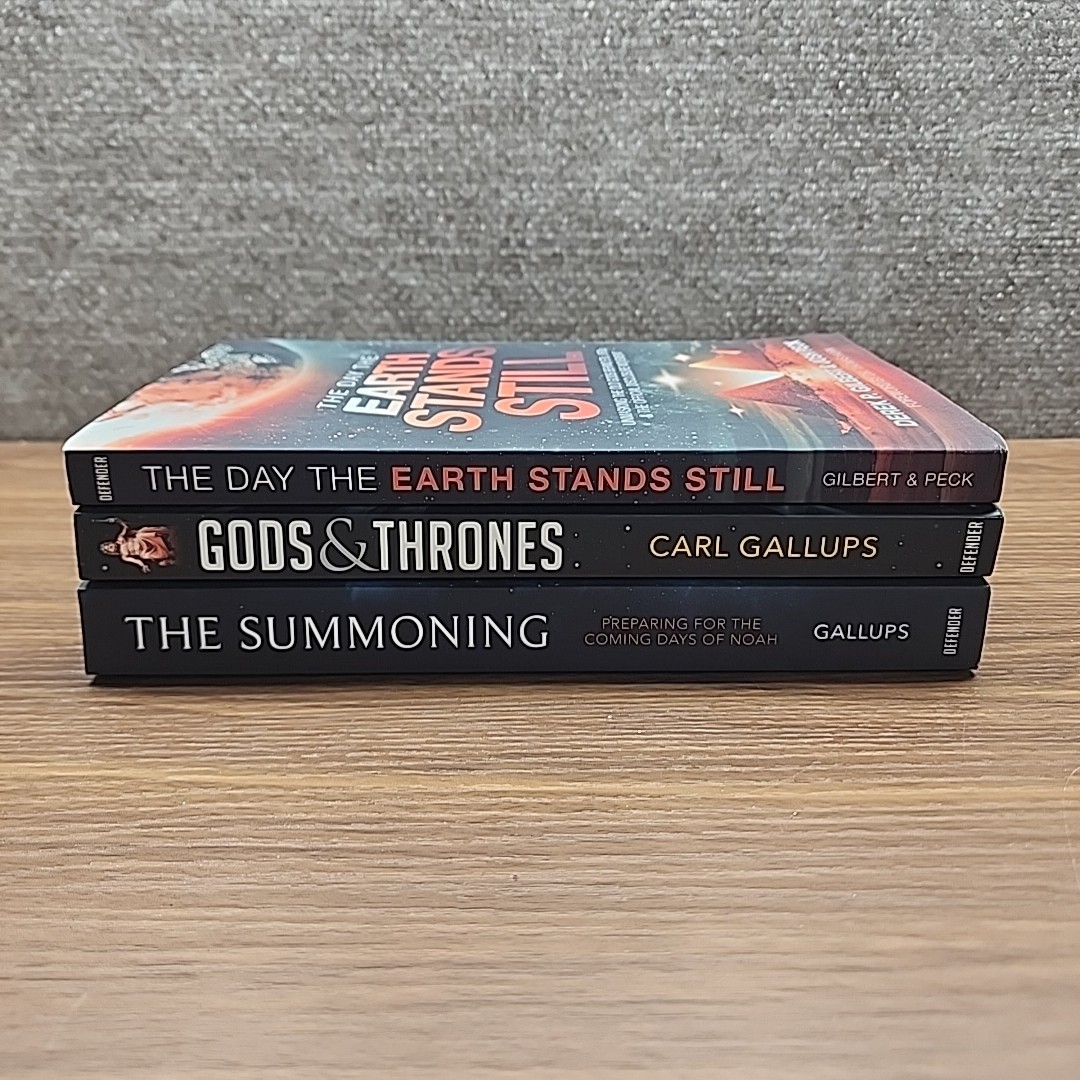 Lot of 3 End Times Prophecy Government Conspiracy UFO books Nonfiction BundleGod