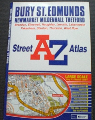 Bury St Edmunds Street Atlas Sheet map, folded Book The Fast Free Shipping