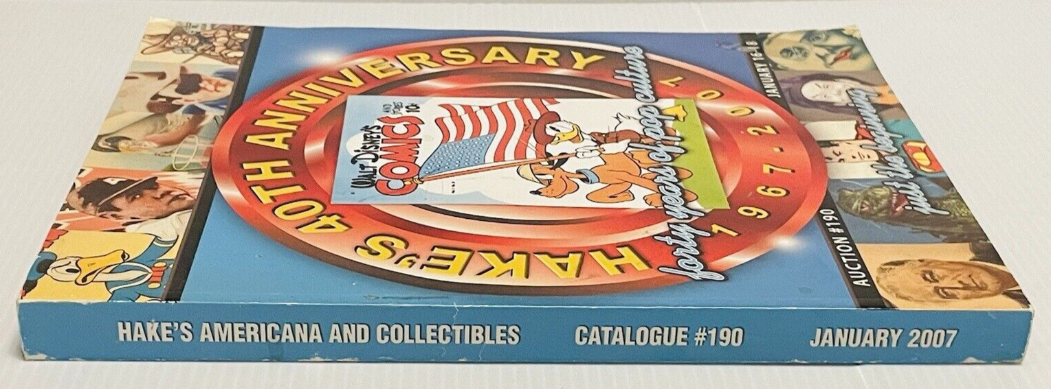 HAKE’S 40th Anniversary 1967-2007 of Pop Culture Just the Beginning 409 clr pgs