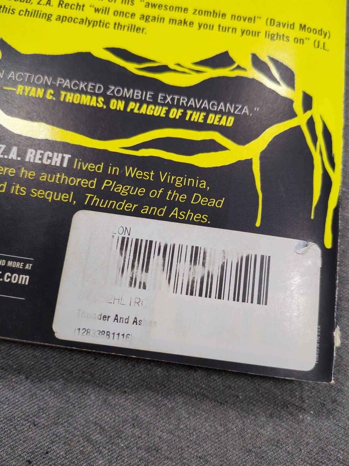 Z.A Recht Morningstar Strain 1-3 Plague of the Dead, Thunder & Ashes, Survivors