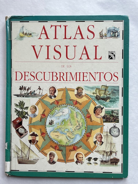 Atlas visual de los descubrimientos, hardcover, 64 clean pages, 10.5 in x 14 in