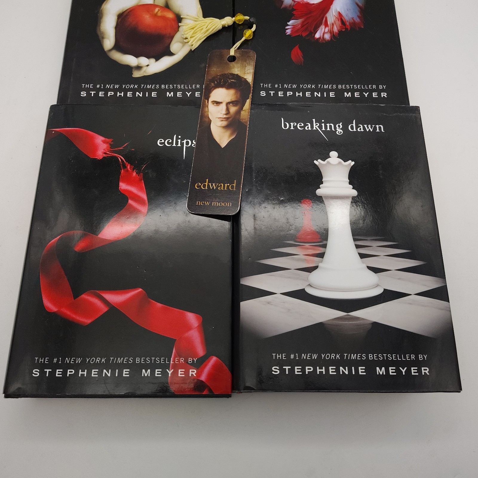 Twilight Saga By Stephenie Myer 4 Book Hardcover 2008 Set Edward Bookmark
