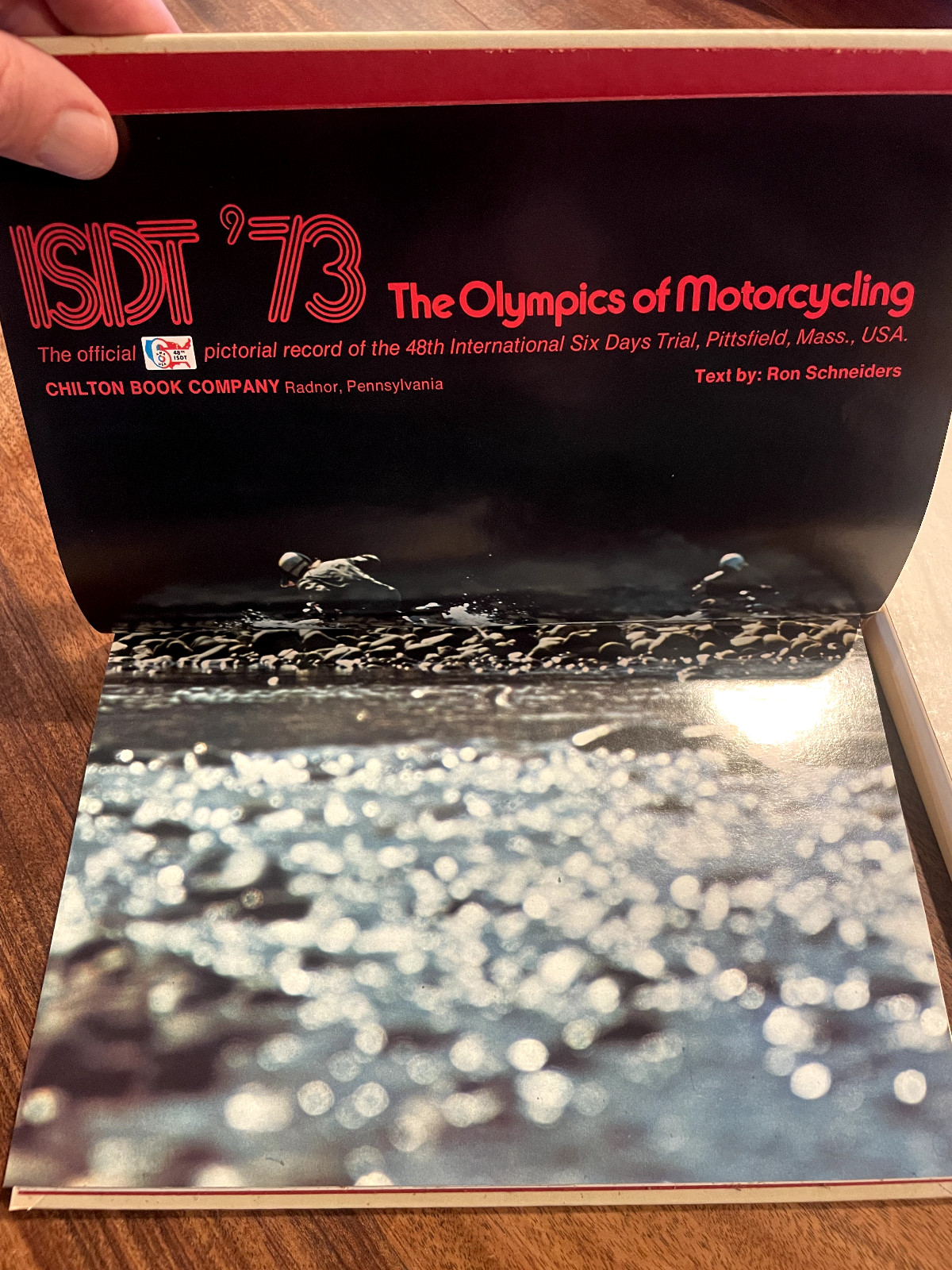 The Olympics of Motorcycling ISDT ’73 (Hardcover, Chilton) Handwritten #140