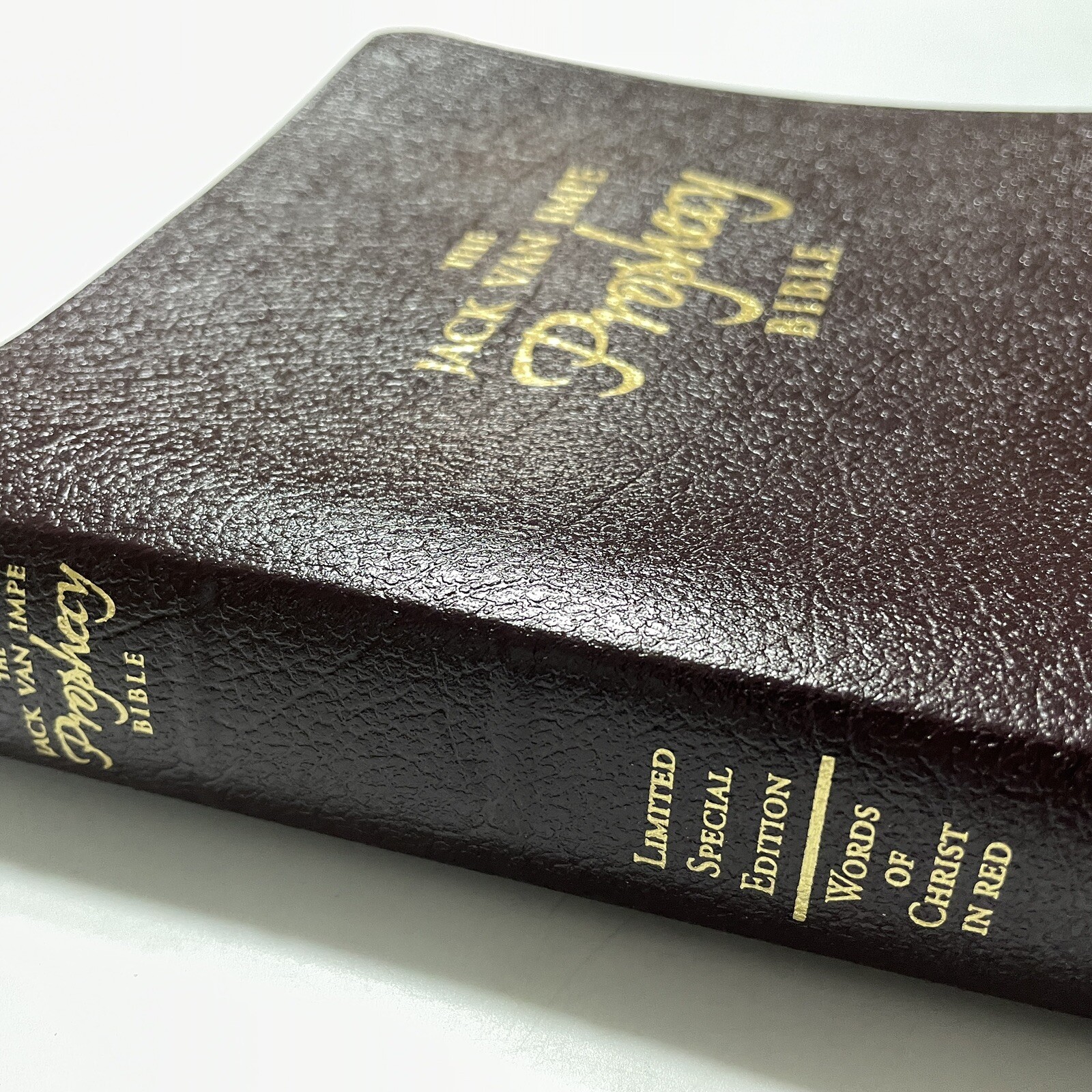 KJV Jack Van Impe Prophecy Bible Burgundy Leather Red Letter Limited Edition