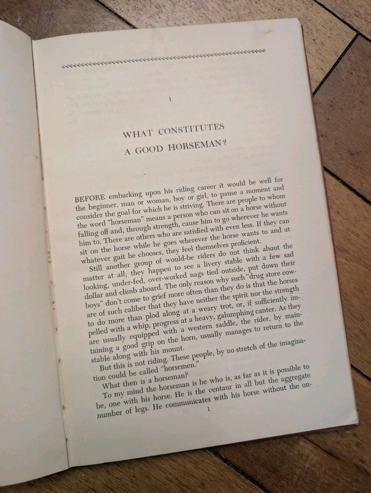 Riding Simplified Margaret Cabell Self 1948 Vintage Horse Equestrian Book Barnes