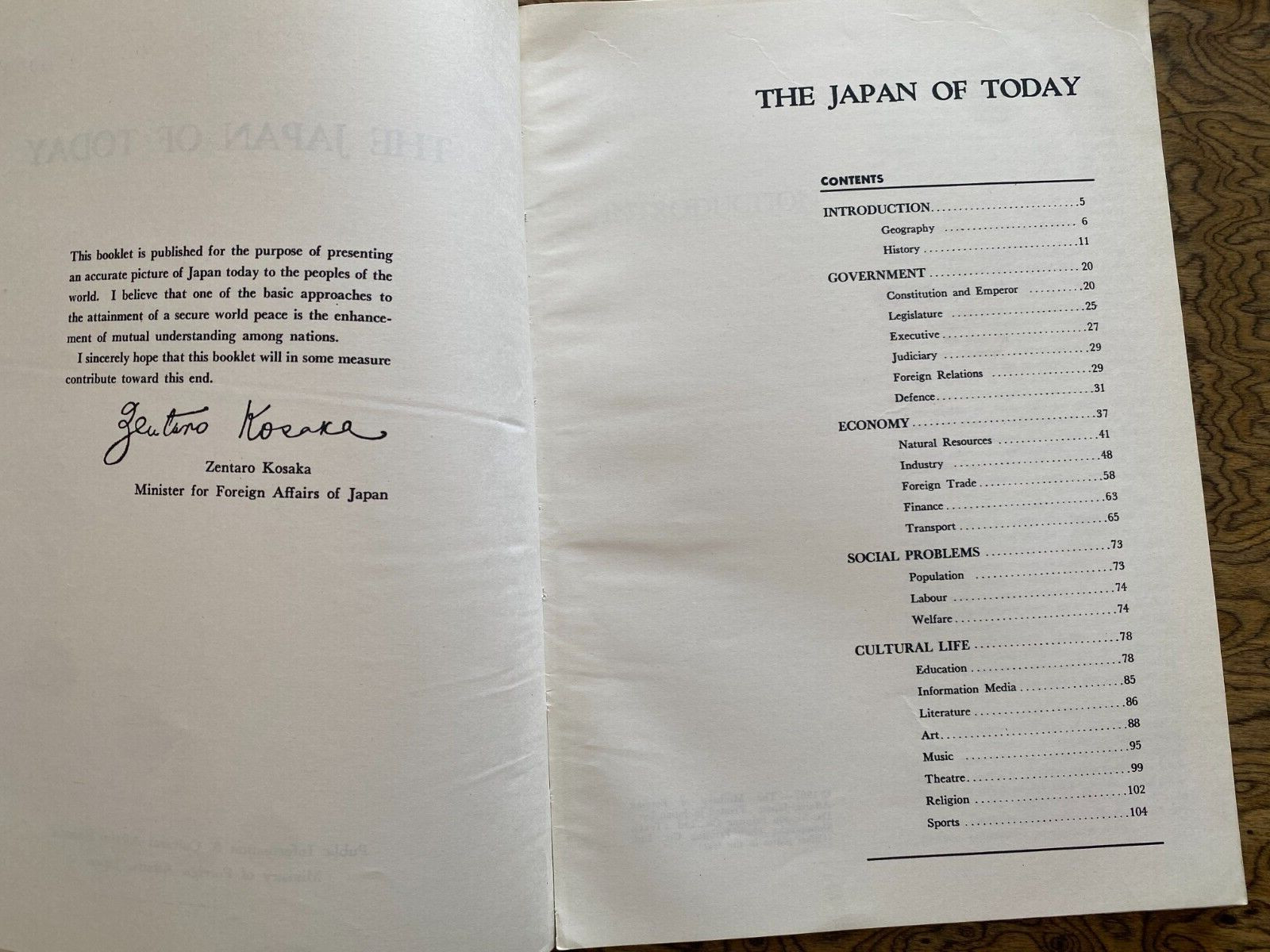 The Japan of Today 1962 Vintage Tourist Book 114 Pages
