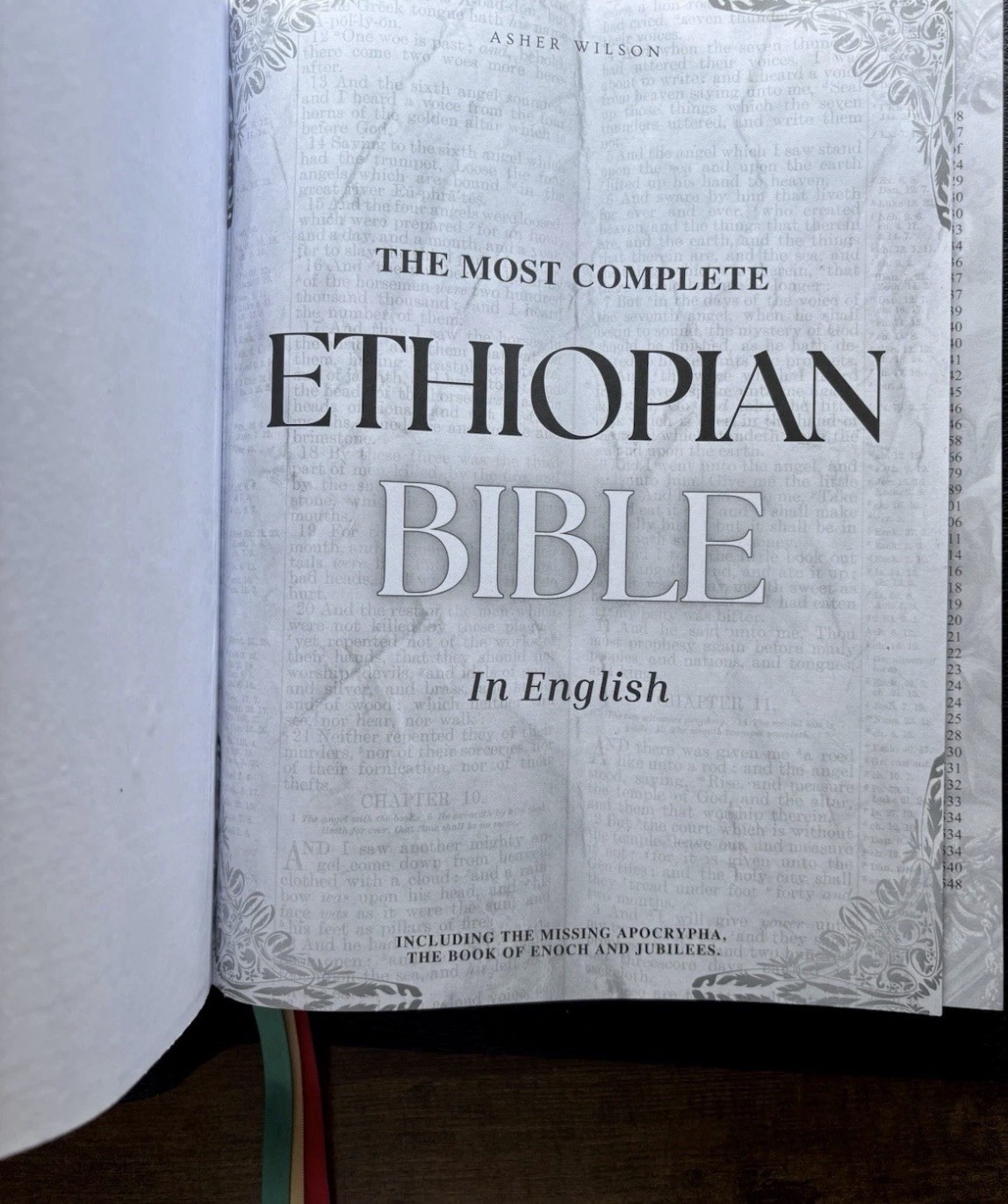 Ethiopian Bible In English Genuine Leather Rebind Choice of Color Handbound.