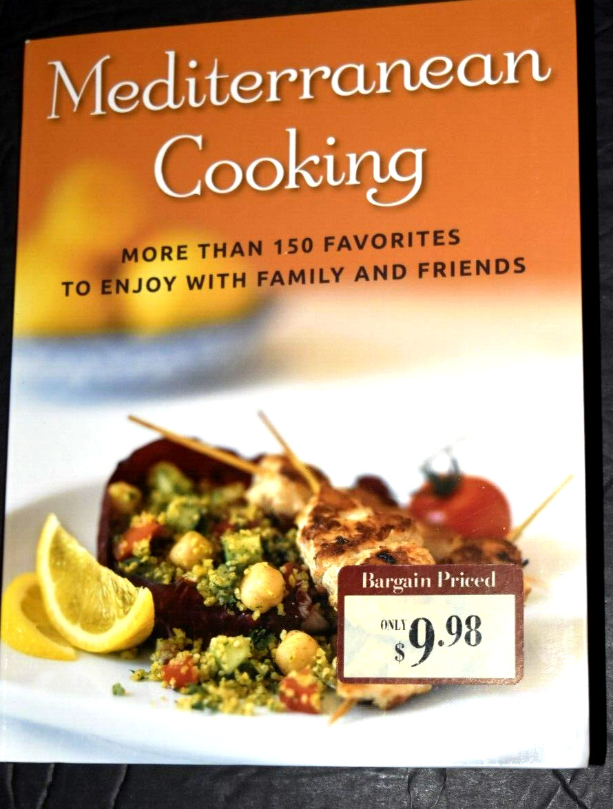 SOFT COVER BOOK, „MEDITERRANEAN COOKING,“ 150+ Recipes, 367 Pages, New (c) 2010