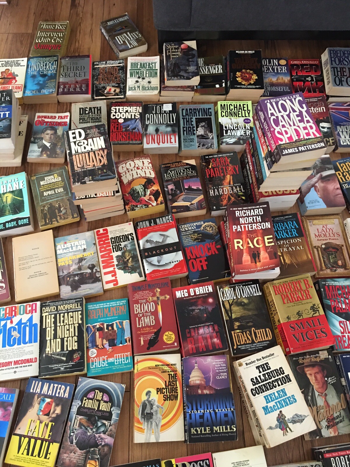 Lot Of 20 Suspense Crime Mystery Thriller Fiction Paperback Books Random Mix Lot