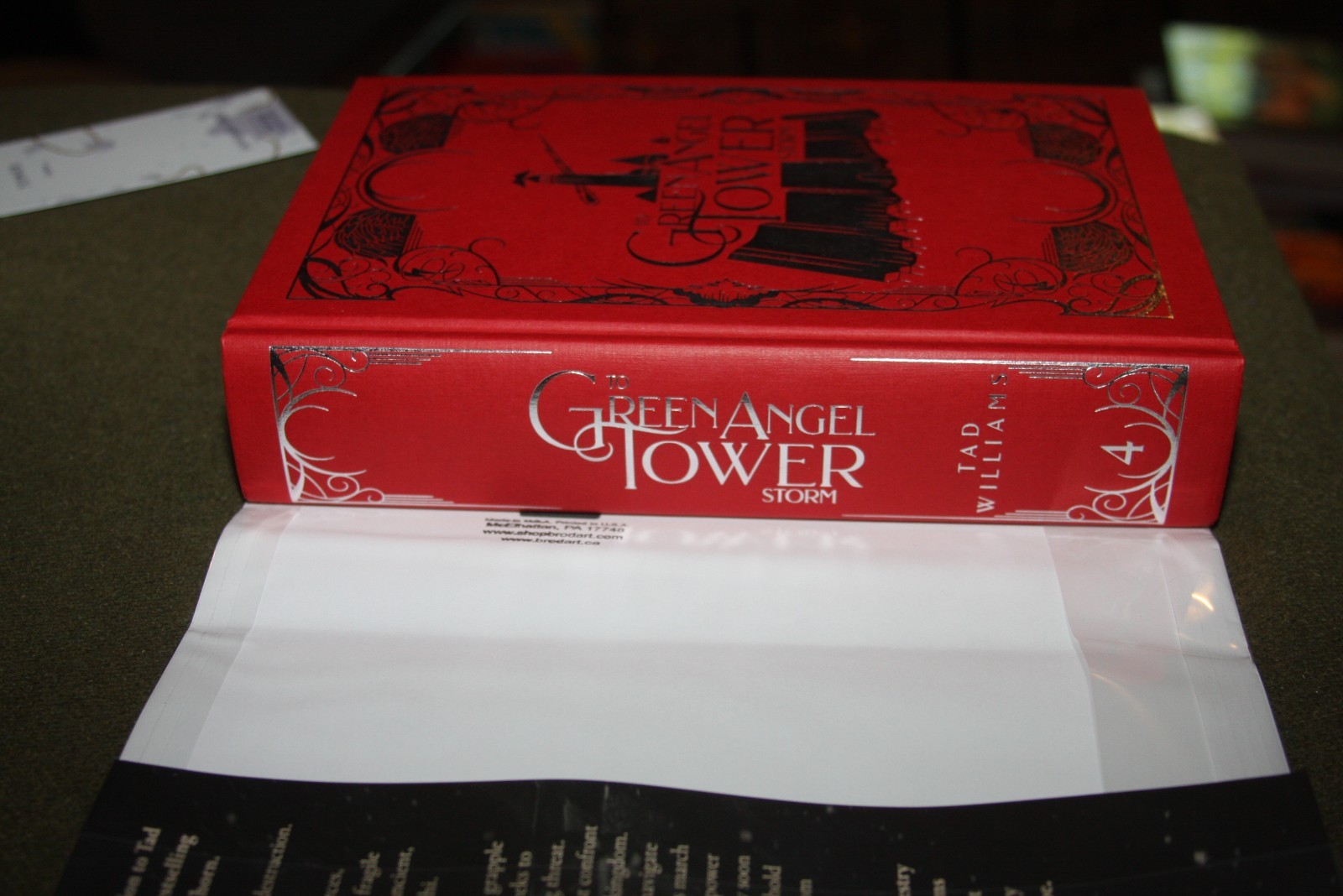 Lot of 2 Tad Williams HCs – Green Angel Tower Siege & Storm – Broken Binding