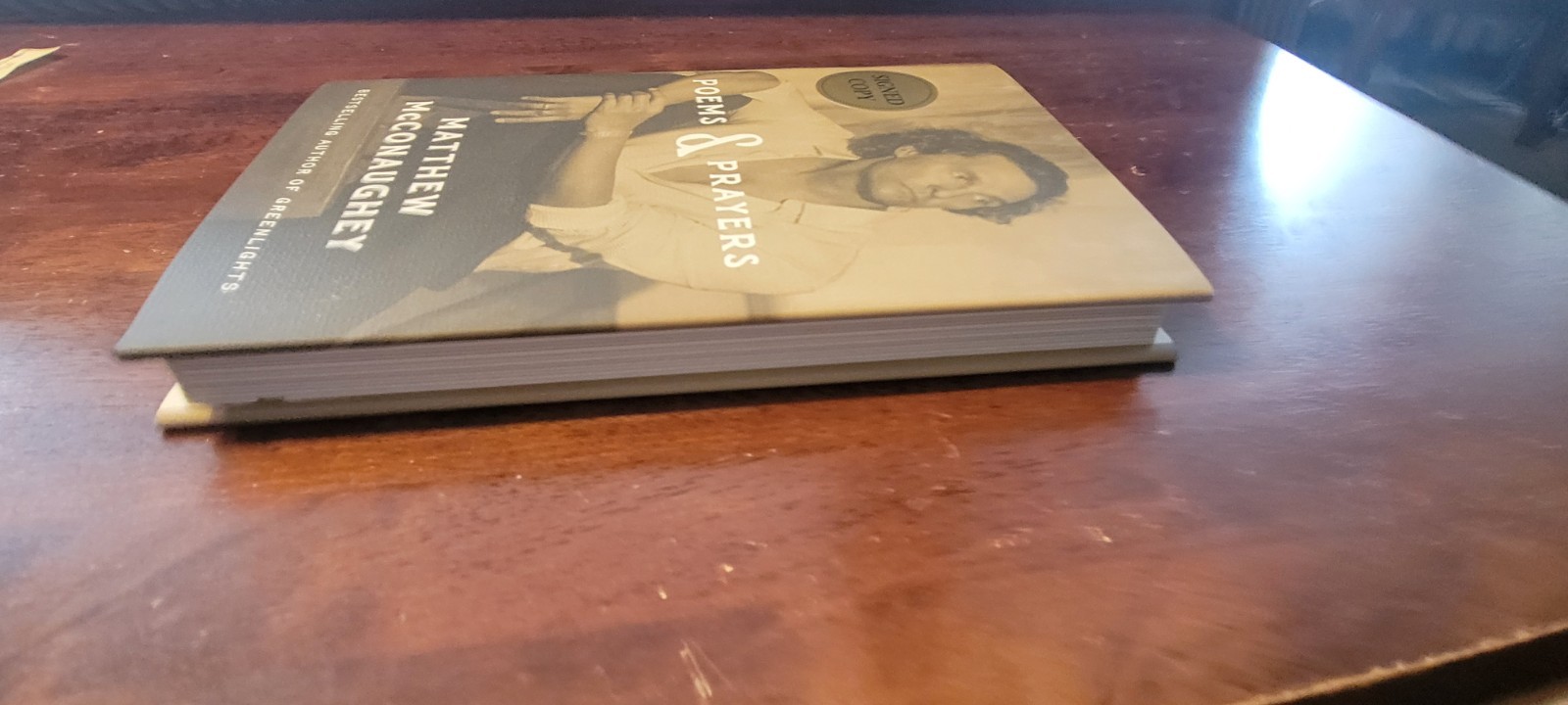 Matthew McConaughey hardcover book Poems & Prayers Barnes & Noble Signed Edition