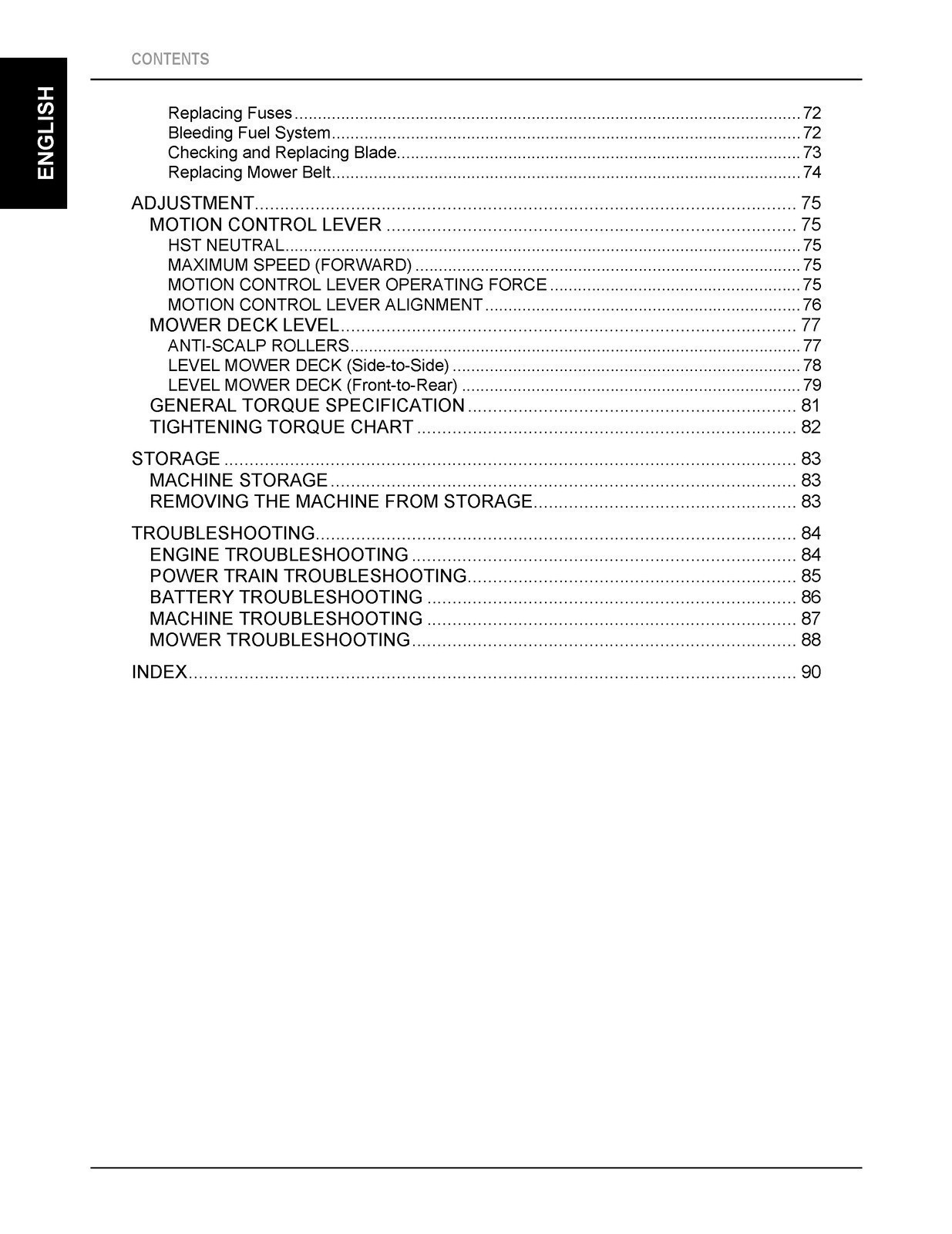 KUBOTA ZD1211 ZD1211R ZD1211L ZD1211RL MOWER OPERATOR MANUAL : BOUND